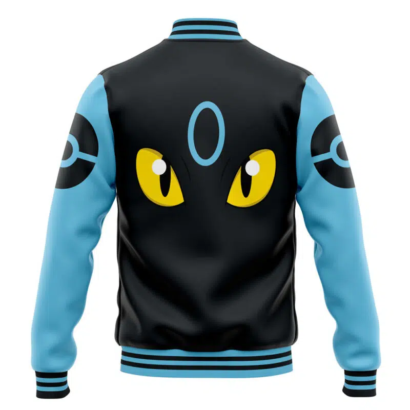 Shiny Umbreon Face Pokemon Varsity Jacket
