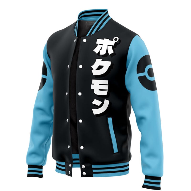 Shiny Umbreon Face Pokemon Varsity Jacket - Image 3