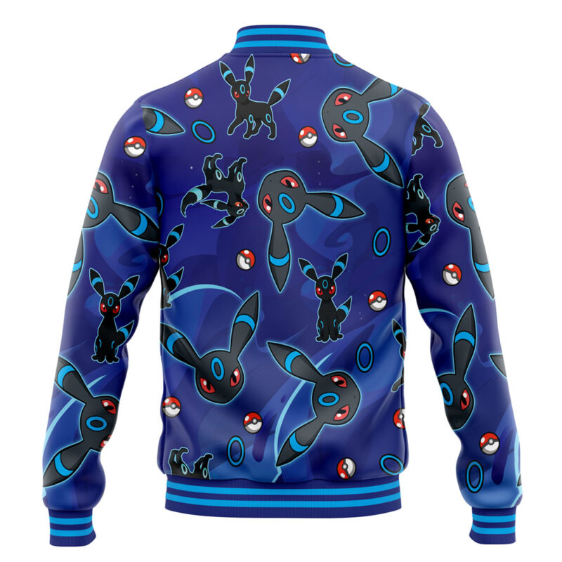 Shiny Umbreon Pattern Pokemon Varsity Jacket - Image 4