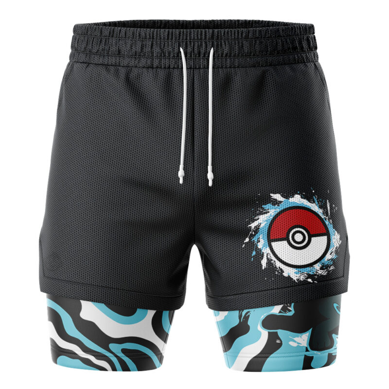 Shiny Umbreon Trippy Pokemon 2-in-1 Performance Shorts - Image 2