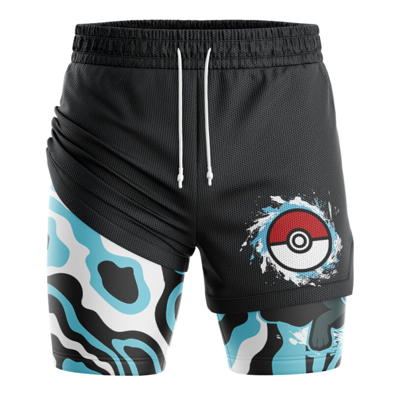 Shiny Umbreon Trippy Pokemon 2-in-1 Performance Shorts - Image 3