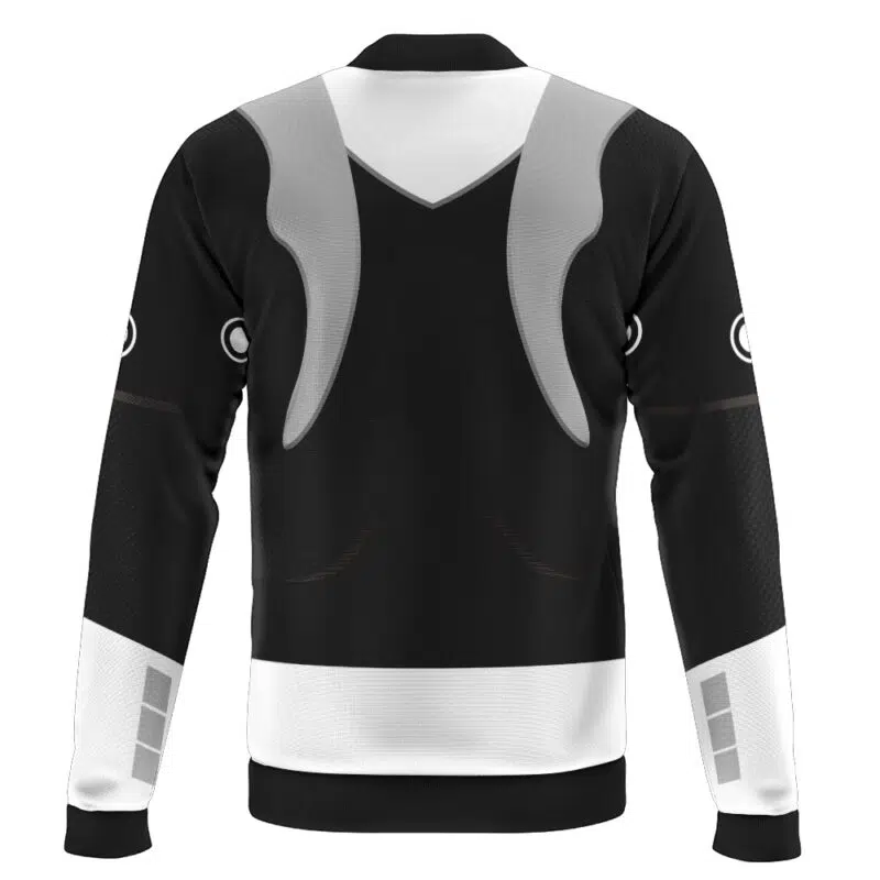 Silver Psycho Ranger Casual Bomber Jacket - Image 2