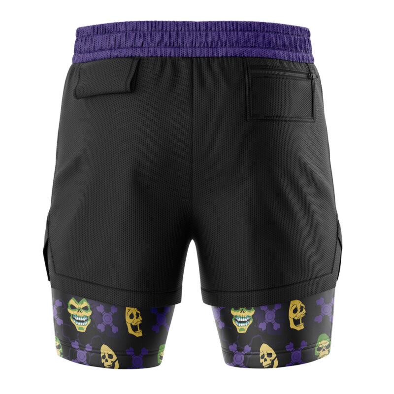 Skeletor V2 Masters of the Universe 2-in-1 Performance Shorts - Image 4
