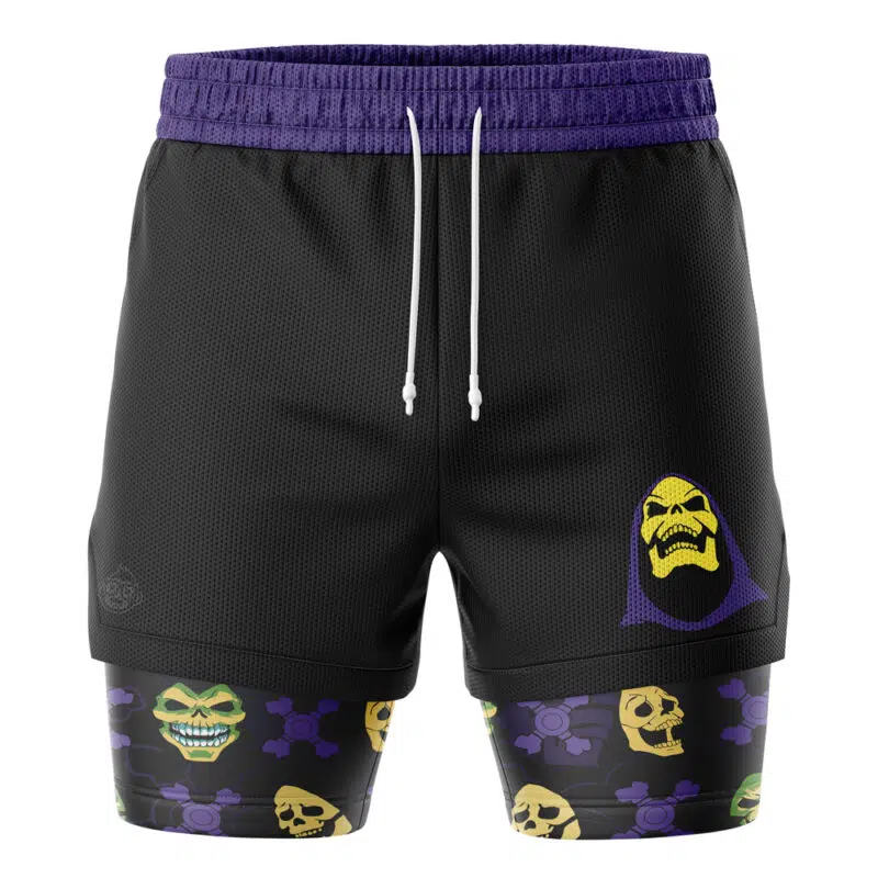 Skeletor V2 Masters of the Universe 2-in-1 Performance Shorts - Image 2