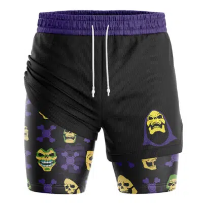 Skeletor V2 Masters of the Universe 2-in-1 Performance Shorts