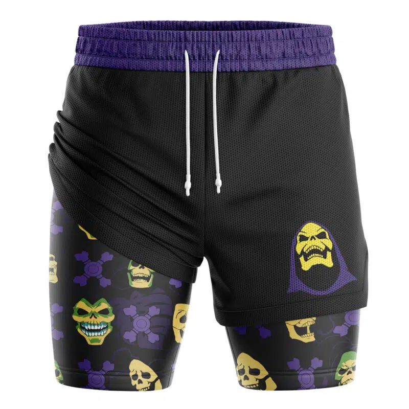 Skeletor V2 Masters of the Universe 2-in-1 Performance Shorts
