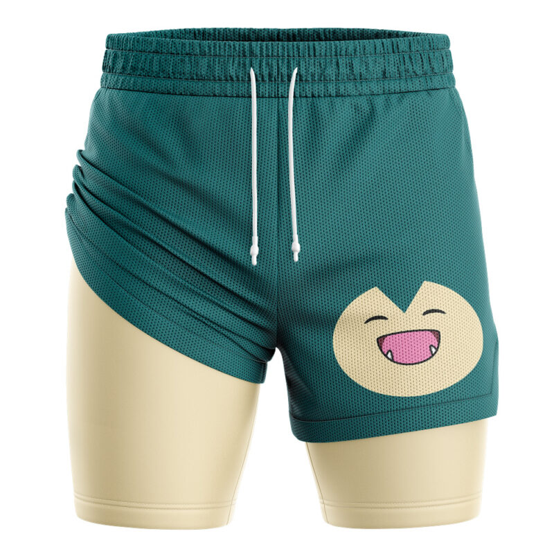 Snorlax Face Pokemon 2-in-1 Performance Shorts - Image 2
