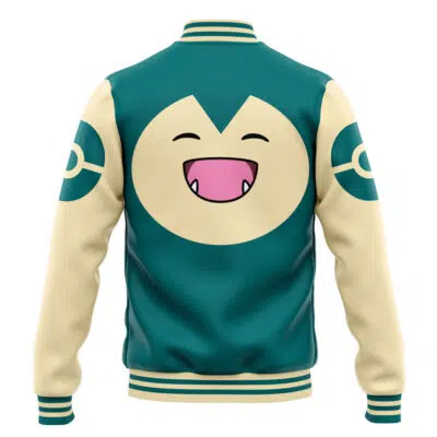 Snorlax Face Pokemon Varsity Jacket