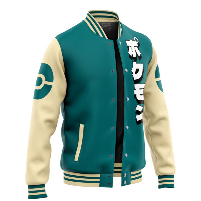 Snorlax Face Pokemon Varsity Jacket - Image 2