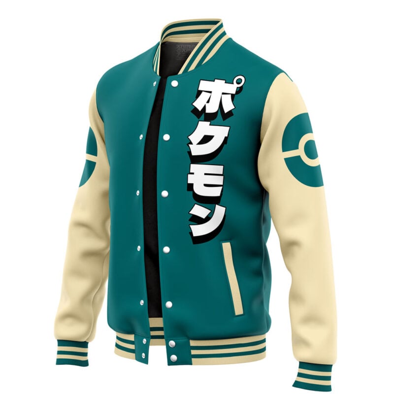 Snorlax Face Pokemon Varsity Jacket - Image 3