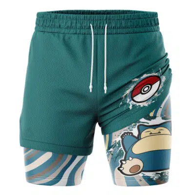 Snorlax Trippy Pokemon 2-in-1 Performance Shorts