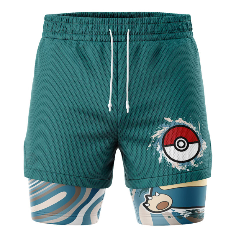 Snorlax Trippy Pokemon 2-in-1 Performance Shorts - Image 2