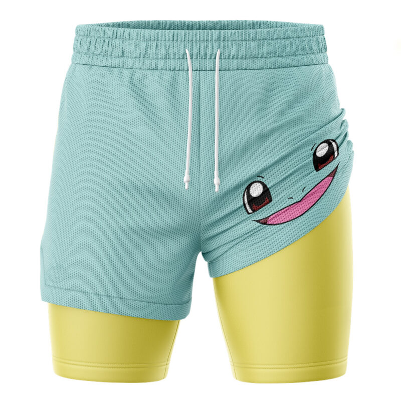 Squirtle Face Pokemon 2-in-1 Performance Shorts - Image 3