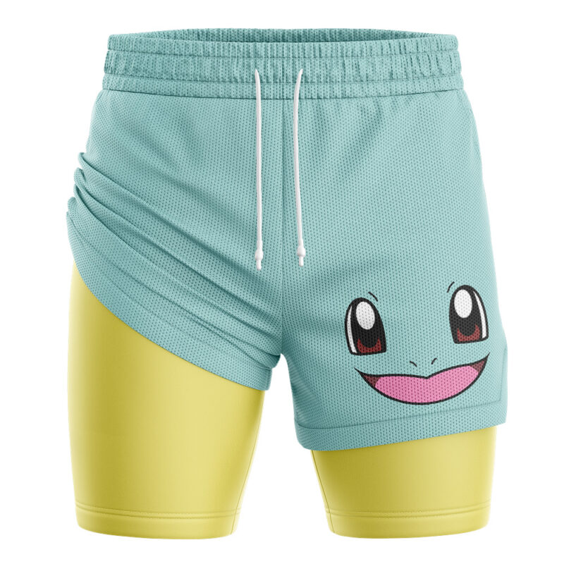 Squirtle Face Pokemon 2-in-1 Performance Shorts - Image 2