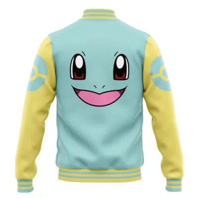 Squirtle Face Pokemon Varsity Jacket