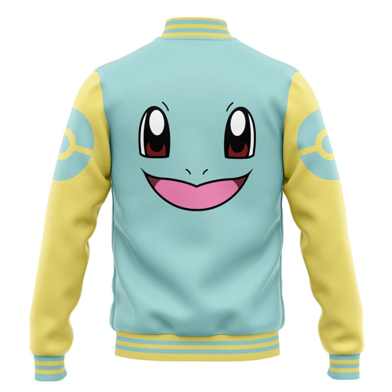 Squirtle Face Pokemon Varsity Jacket