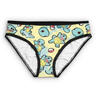 Squirtle Pattern Pokemon Panties