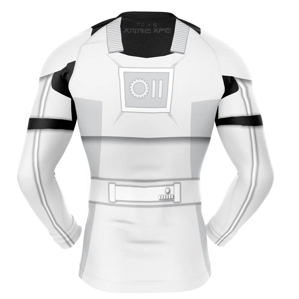 Storm Trooper Star Wars Long Sleeve Rash Guard Compression Shirt