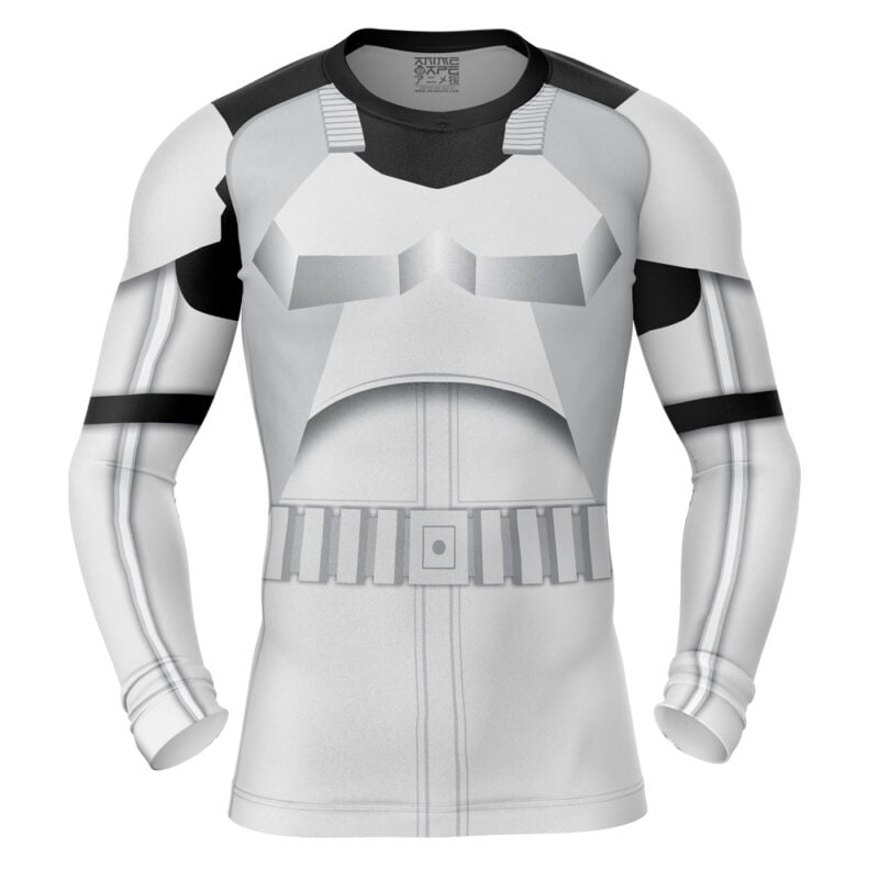Storm Trooper Star Wars Long Sleeve Rash Guard Compression Shirt