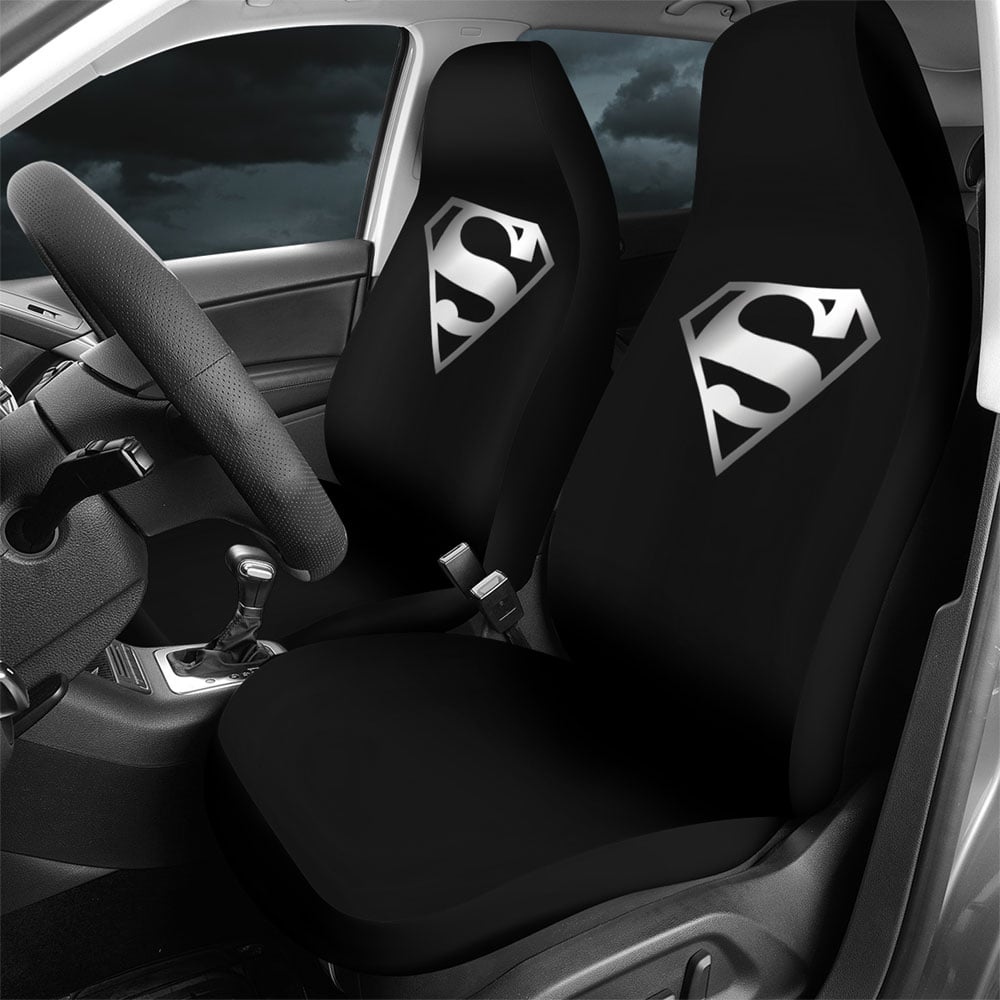 Superman Black Suit DC Comics Car Seat Cover - Image 3