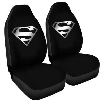 Superman Black Suit DC Comics Car Seat Cover