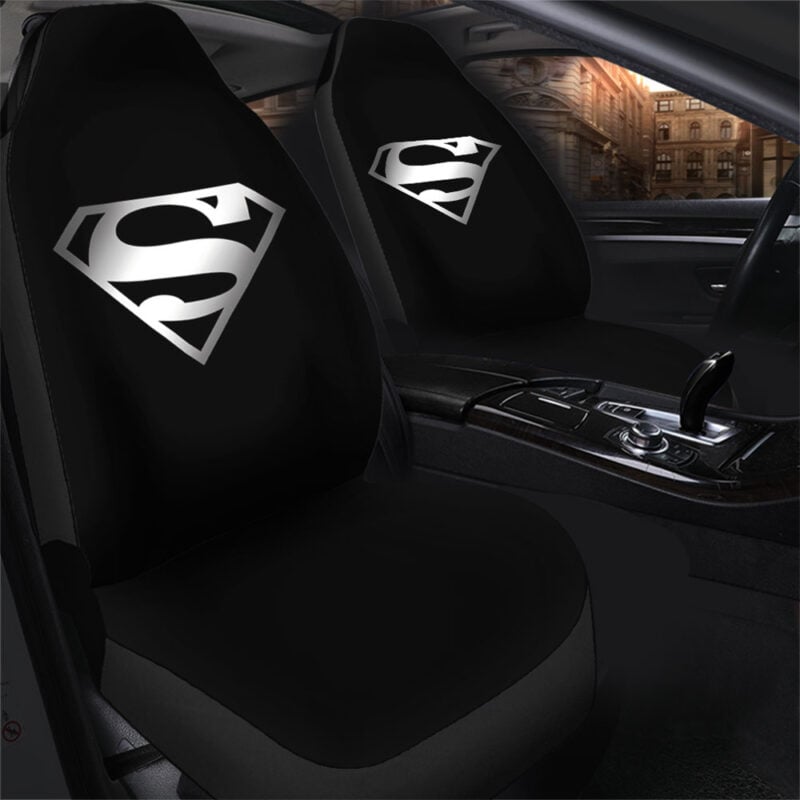 Superman Black Suit DC Comics Car Seat Cover - Image 2
