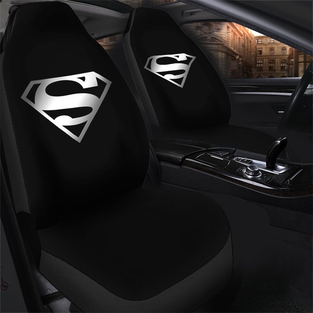 Superman Black Suit DC Comics Car Seat Cover - Image 2