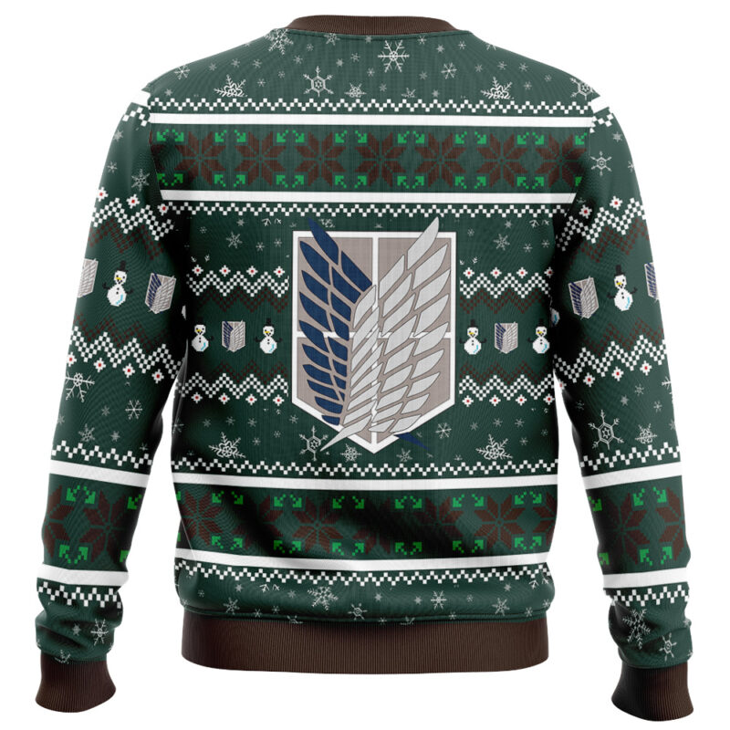 Survey Corps Attack on Titan Ugly Christmas Sweater - Image 2