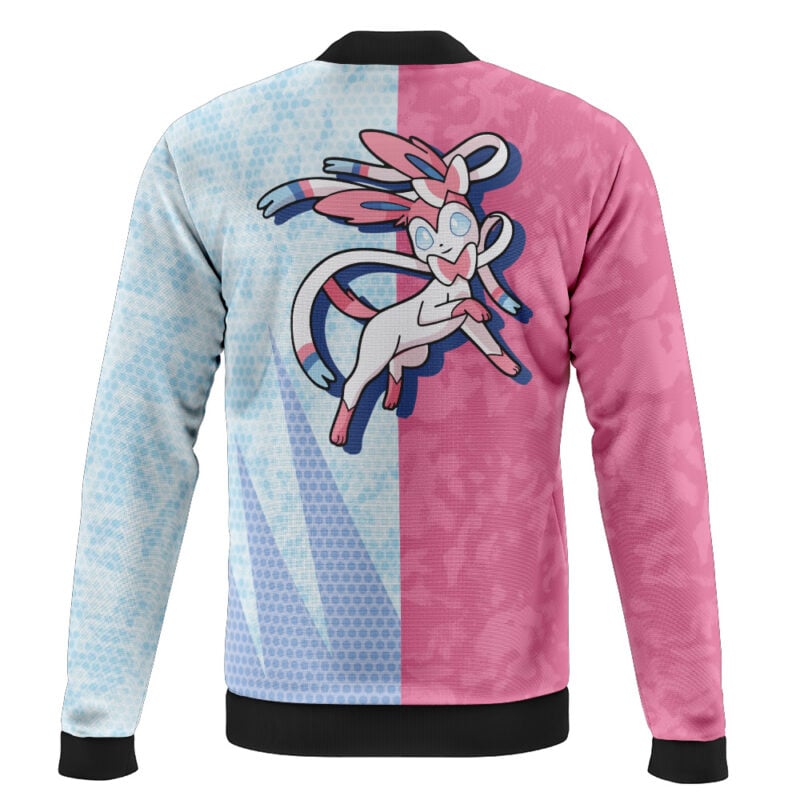 Sylveon Classic Pokemon Casual Bomber Jacket - Image 2