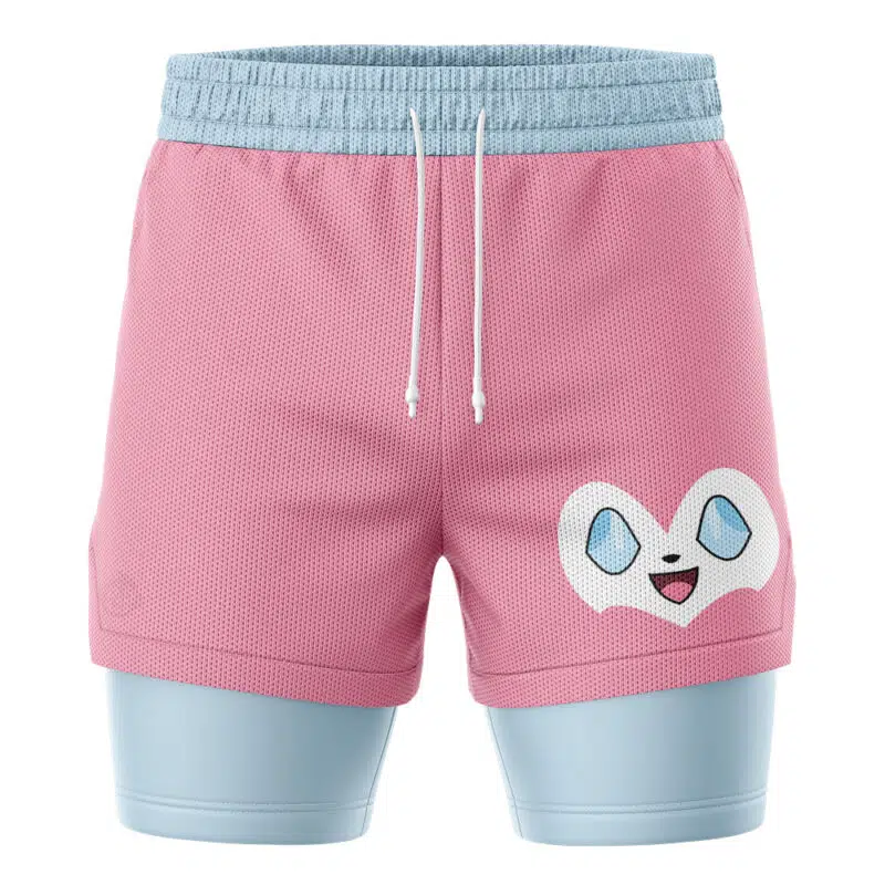 Sylveon Face Pokemon 2-in-1 Performance Shorts