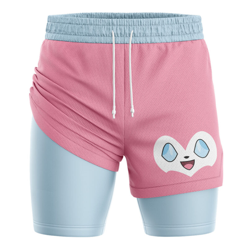 Sylveon Face Pokemon 2-in-1 Performance Shorts - Image 2