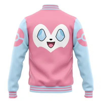 Sylveon Face Pokemon Varsity Jacket