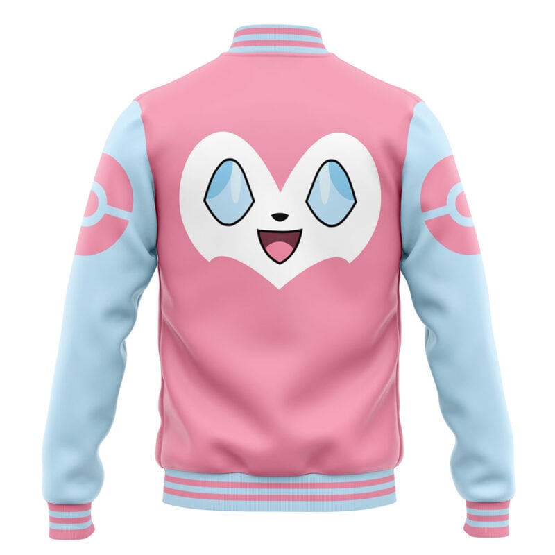 Sylveon Face Pokemon Varsity Jacket
