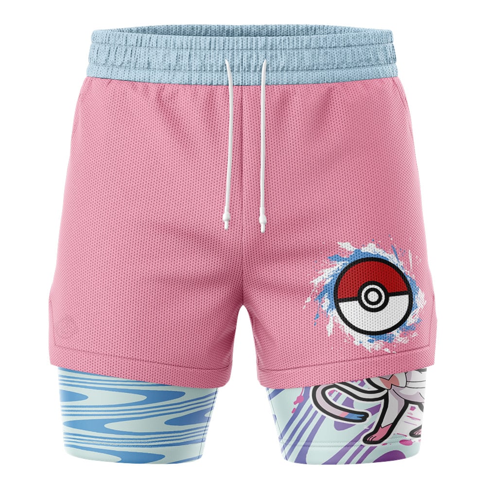 Sylveon Trippy Pokemon 2-in-1 Performance Shorts - Image 2
