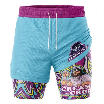 The Cream of the Crop Trippy Randy Savage V2 2-in-1 Performance Shorts