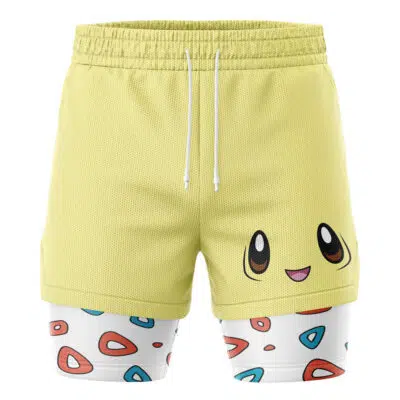 Togepi Face Pokemon 2-in-1 Performance Shorts
