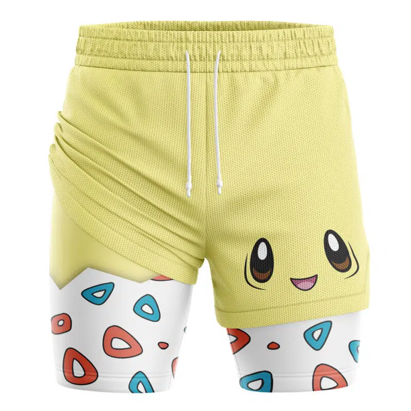 Togepi Face Pokemon 2-in-1 Performance Shorts - Image 2