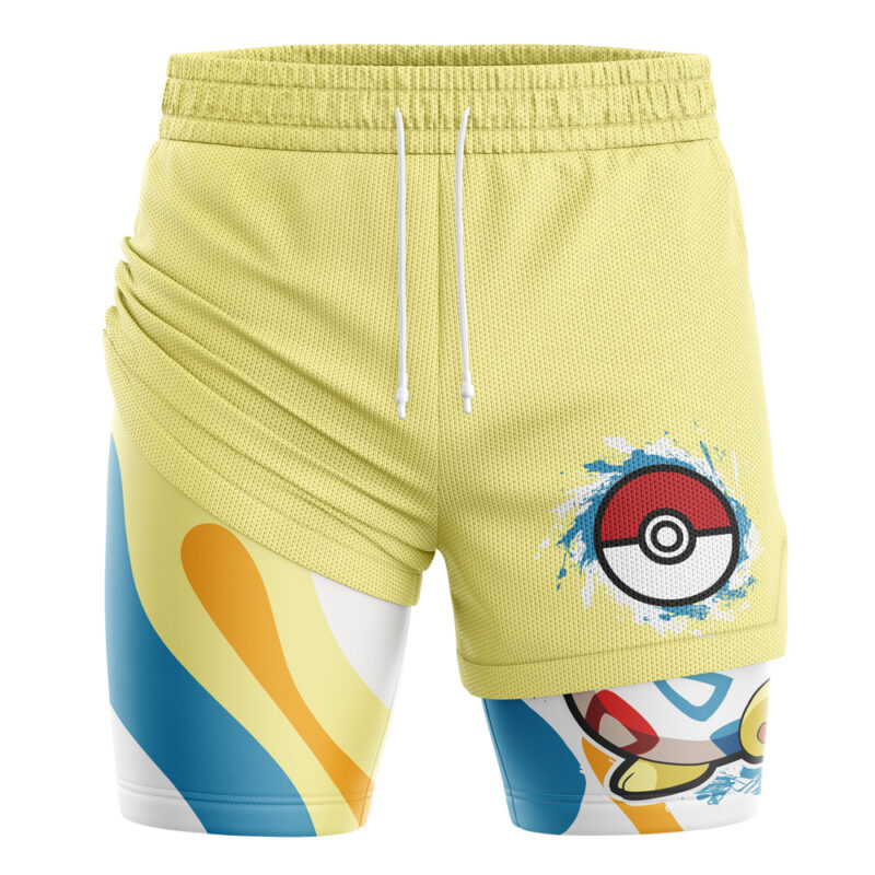 Togepi Trippy Pokemon 2-in-1 Performance Shorts - Image 3