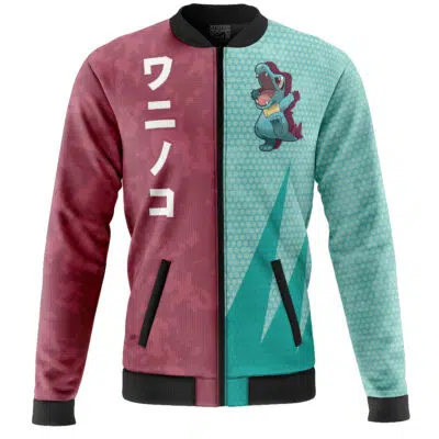 Totodile Classic Pokemon Casual Bomber Jacket