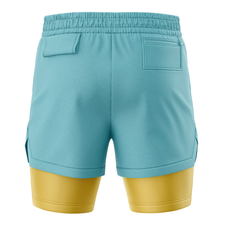 Totodile Face Pokemon 2-in-1 Performance Shorts - Image 4