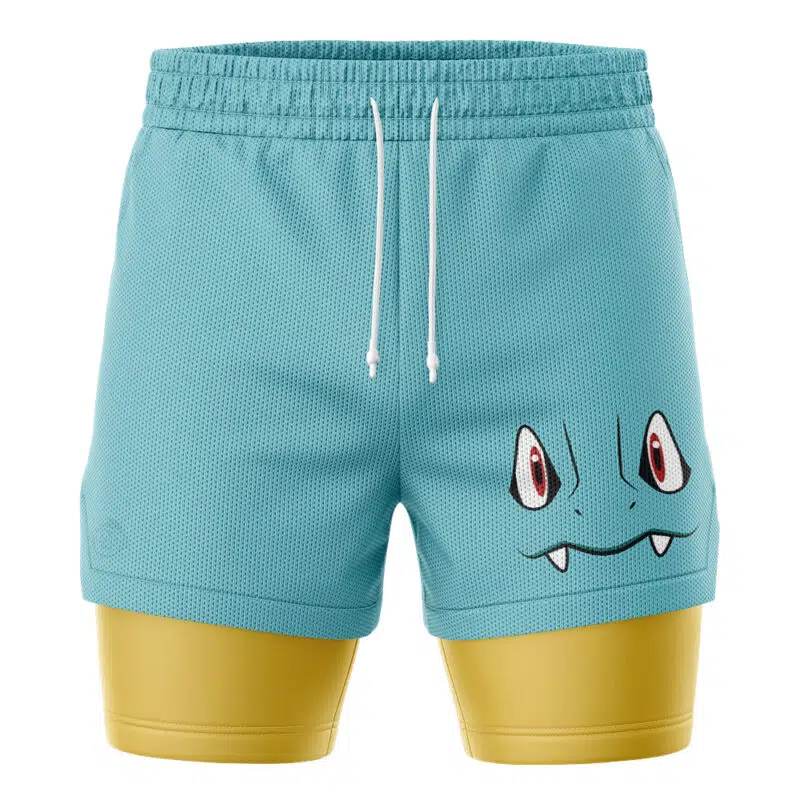 Totodile Face Pokemon 2-in-1 Performance Shorts