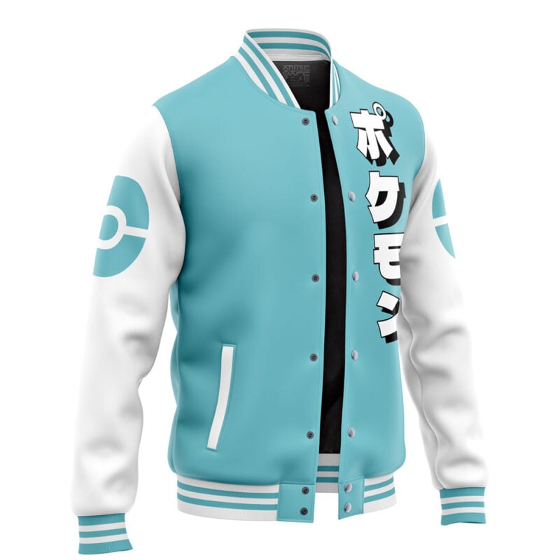 Totodile Face Pokemon Varsity Jacket - Image 2