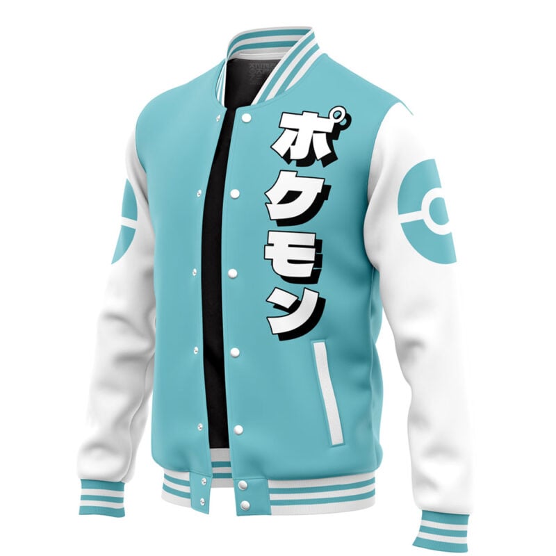 Totodile Face Pokemon Varsity Jacket - Image 3