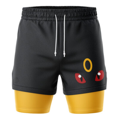 Umbreon Face Pokemon 2-in-1 Performance Shorts