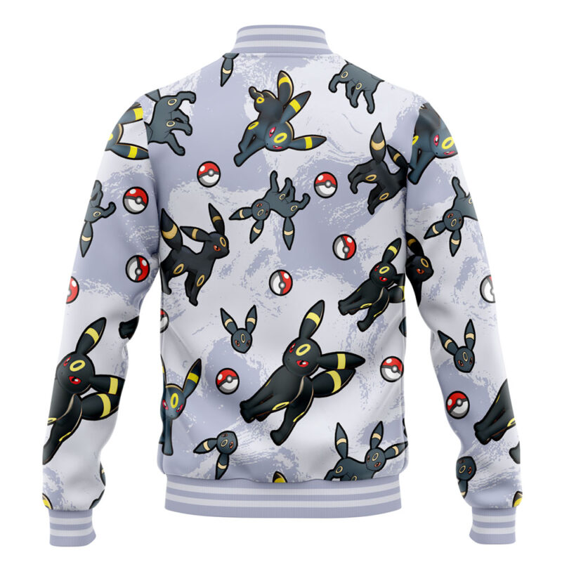 Umbreon Pattern Pokemon Varsity Jacket - Image 4