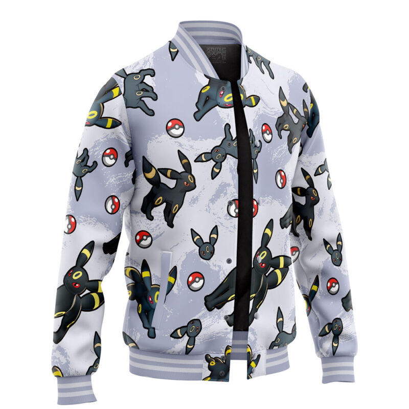 Umbreon Pattern Pokemon Varsity Jacket - Image 2