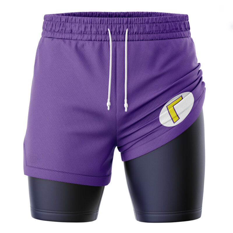 Waluigi Super Mario Bros 2-in-1 Performance Shorts