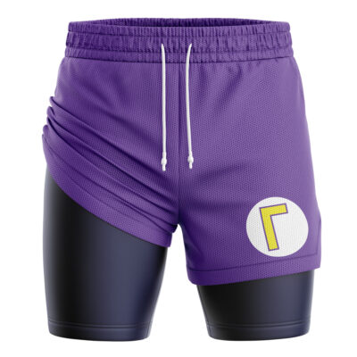 Waluigi Super Mario Bros 2-in-1 Performance Shorts