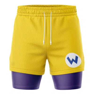 Wario Super Mario Bros 2-in-1 Performance Shorts