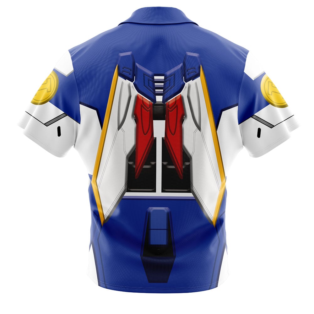 XXXG-01W Wing Gundam Button Up Hawaiian Shirt - Image 2